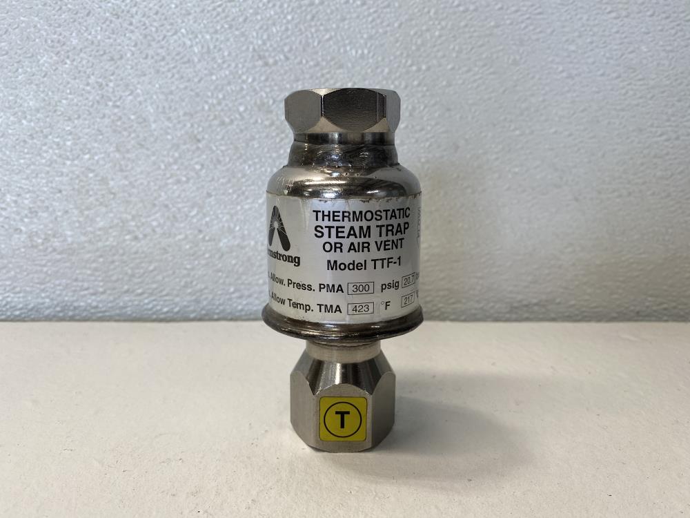 Armstrong TTF-1 Thermostatic Steam Trap or Air Vent, 1/2" NPT, 300 PSIG